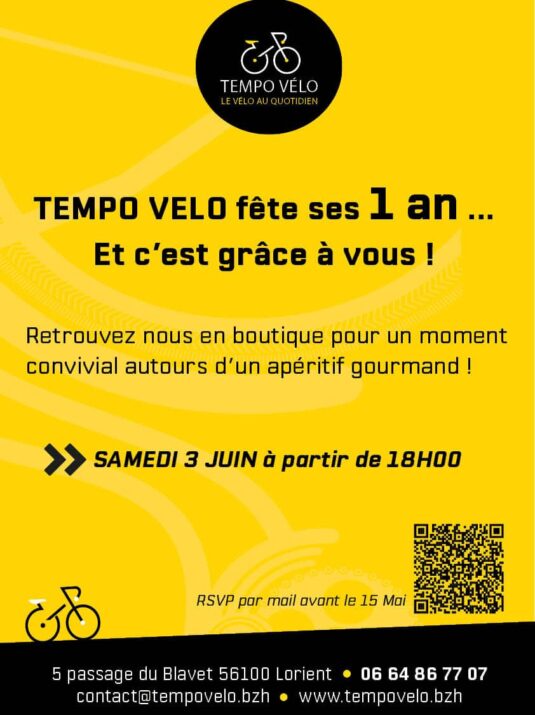 Tempo Vélo fête ses 1 an !